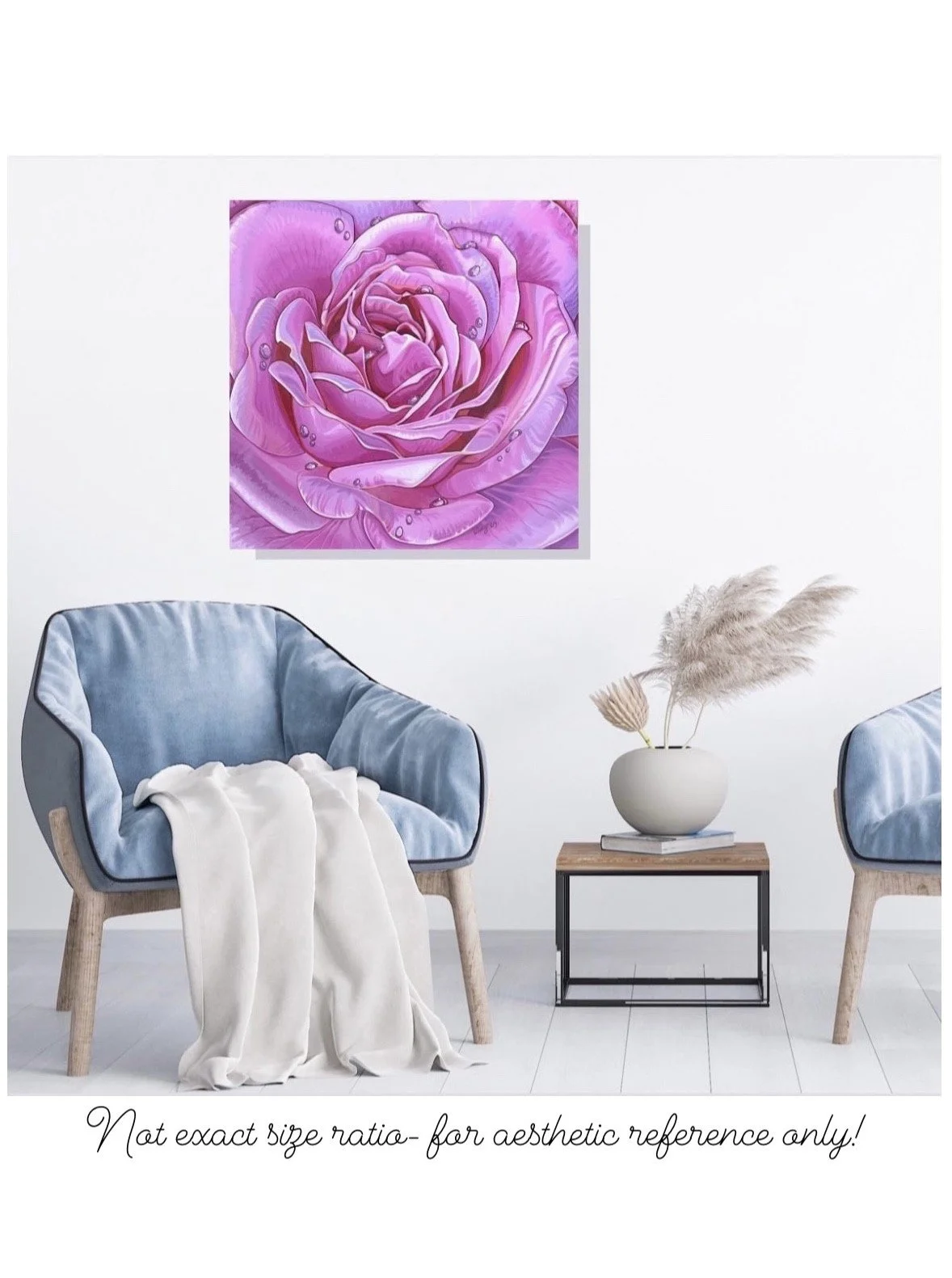 Exciting and Pink - Floral Painting by Vanya Ryan - Dewdrop Rose
